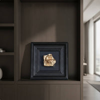 Sculptural Relief Modern Wall Art with Frame Contemporary Painting for Entryway