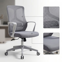 Mesh Office Chair Ergonomic Office Chair High-Back Seating for Telecommuters, Professionals, Conference Room, Study