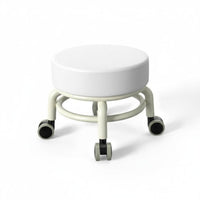 Ultra-Quiet Caster Wheel Stool Noiseless Movement Slimline Design Roller Stool With Wheels Rolling Seat 360° Swivel for Children, Homeowners, Living Room, Entryway, Cleaning, Gardening