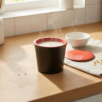 Fitted Lid 160 Ml Soup Cup Black Lidded Soup Cup Cylindrical