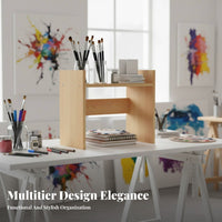 Multi-Tier Desk storage areaSaving Office Furniture Sturdy Construction