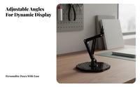 Action Figure Stand Adjustable Limb Action Figure Display Stand 1/144 Scale Model Base Dynamic Posing Articulated Model Base