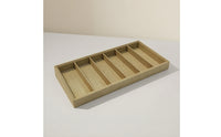 Glasses Display Tray 6-Slot Glasses Tray with Compartments Sunglass Organizer Rectangular Eyewear Organizer Slimline