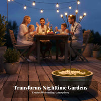 Glowing Garden Stake Light Dances in the Wind with Wind LED Glowing Garden Stake Lights Waterproof Graceful Movement LED Stake Light