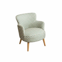 Nordic Design Plaid Upholstered Armchair Comfortable Seating Accent Chair High spine Support Household Furniture Wooden Frame for Readers, Adults, Homeowners, perusing corner, Living Room, Bedroom, Home Office