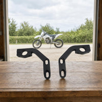 Transparent Clear Motorcycle Windshield Rounded Clamp-on Windshield Curved Clamp-on Windscreen Deflector Black Hardware