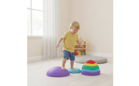 Balance Stepping Stones Stackable Sensory Stepping Stones Balance Stone Lightweight Neutral for Children, Playroom, Daycare