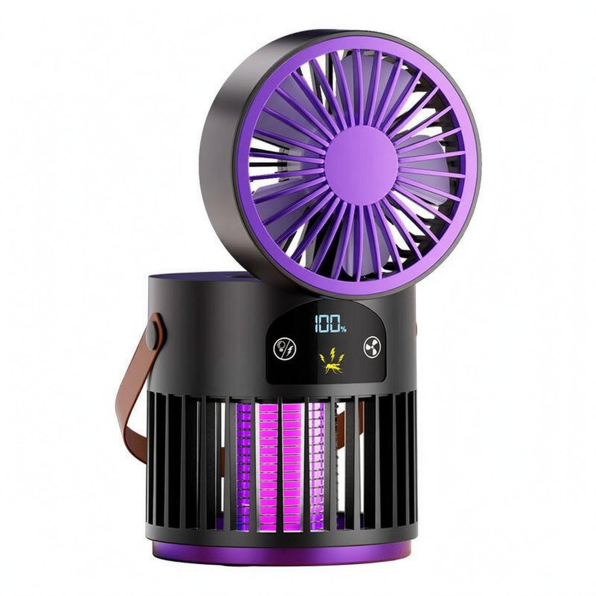 Fan Lantern Digital Display Night-Time Light Lamp Safety Grille for Indoor Use