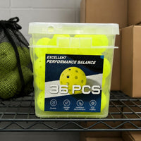 36 Pieces Seamless Molded 40-Hole Pickleball Ball Official Size and Weight Sports Gear Balanced Flight for Competition
