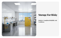 90 Gallon Fireproof Cabinet Double Vents Storage Cabinet for Chemists, Workshop Owners, Laboratories, Warehouse, Factories