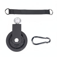 Heavy Duty Gym Pulley System Bracket Low Noise Wall Mounted Pulley Wheel Strength Training Accessory