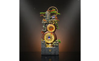 Grand Opening Gift Gourd Shaped Water Fountain Relaxing Ambiance Feng Shui Rockery Fountain Tranquil Atmosphere Circulating Water Landscape Ornament Mist Generator for Business Owners, Living Room, Office, Company Lobby, Hotel