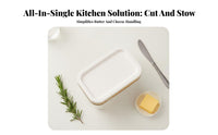Butter Cutting Box Airtight Lid Butter Porti Single Even Slicing Kitchen Gadget for Home Cooks, Families, Refrigerator, Breakfast, Countertop