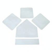 5 Pieces Rubber Home Plate Set Waterproof Baseball Base Set Portable Field Marker for Kids, Gym