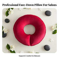 Soft & Comfortable U-Shaped Prone Pillow Ergonomic Design Flannel Beauty Pillow Breathable for Beauticians, Salon, Home Use, Office