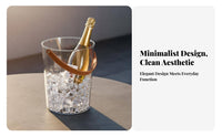 Transparent Ice Container with Handle Easy to Clean Clear Plastic Ice Container