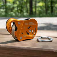 High-Strength Aluminum Alloy Mobile Fall Arrester CE Certified Self-Locking Rope Clamp Strong Load-Bearing for Climbers, Arborists, Caving