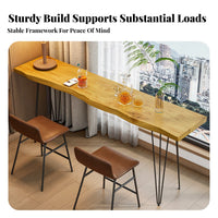 Narrow Bar-Height Table Multi-Functional Narrow Bar Table adaptable Use Household Furniture for Homeowners, duos, Balcony, Home Office, Living Room