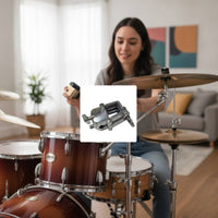 Drum Rack Clamp Compact Drum Rack Connector Easy to Adjust Hardware for Drummers, Live Performances