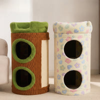 Cat Barrel Cylindrical Cat Climbing Climber Soft Cats Furniture for Cats, Indoor