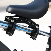 Easy Installation Front Mounted Child Bike Seat Foldable Footpegs Mountain Bike Child Seat Adjustable Angle Cycling Accessory for Toddlers, Outdoor
