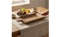 Wooden Tray with Handles Decorative Vintage Wooden Serving Tray Farmhouse Decor for Guesthouse