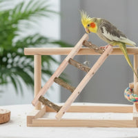 Safe Bird Ladder with Hooks Sturdy Hanging Bird Ladder Long-Lasting Toy Compact for Parrots, Cockatiels