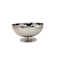 Fruit Bowl with Pedestal Stainless Steel Pedestal Bowl Fluted for Dining Room