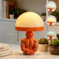 Sculptural Torso Lamp Ambient Fungus-Shaped Lamp Cute Fungus-Shaped Night Light Cozy for Desk