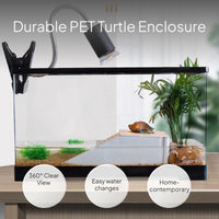 Acrylic Turtle Habitat with Basking Deck & Water Circulation