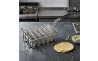 Taco Shell Fryer Basket Stainless Steel Taco Fryer Basket Wire Frame Deep Fry for Chefs, Commercial Kitchen