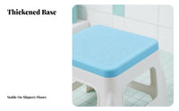 Small Square Stool Colorful Small Portable Stool Compact & Space-Saving Footstool for Young Children, Entryway