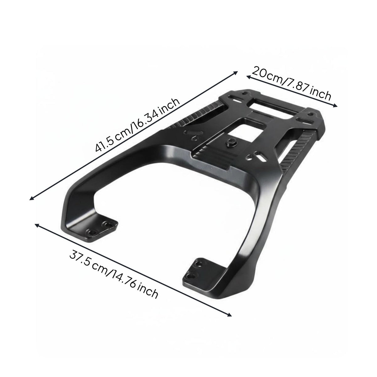 Heavy-Duty Aluminum Alloy Tail Rack Tailored Electric Bike Cargo Carrier Non-Destructive Installation Scooter Rear Rack