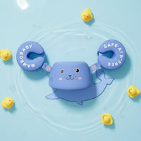Inflation-without Baby Chest Buoyancy Aid with Arm Wings Leak-Proof Infant Swim Band with Arm Bands Pearl Foam Core Swimming Aid Skin-Friendly Material for Toddlers