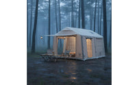 Rainproof Inflatable Camping Tent Waterproof Inflatable Tent Portable Spacious Interior for Families, Groups