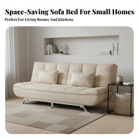 Space-Saving 2-Seater Foldable Sofa Bed Two-in-OnePurpose Design transformable Couch Easy Conversion Living Room Furniture Modern aesthetic for Apartment Dwellers, Students, Homeowners, Small Spaces, Dorm, Lounge, Home Office
