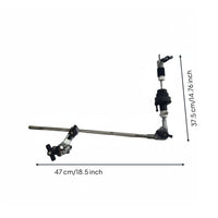 Auxiliary cymbalHat Stand Extended Reach Auxiliary cymbalHat Arm Versatile Mounting Drum Hardware for Drummers
