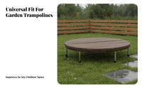 210D Oxford Cloth Round Trampoline Cover Skirted Edge Trampoline Top Cover Rain Resistant Outdoor Gear Smooth Surface for Garden, Patio