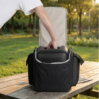 Speaker Carrying Bag Padded Speaker Carry Case Shielding Bag with Shoulder Strap Wear-Resistant for Outdoor Events