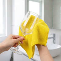 10-Pack Large Microfibre Cloths, 40cm X 40cm Microfibre Cloth for Cleaning Supplies, High Absorbency Quick-Dry Dishwashing Towels