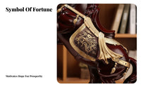 Auspicious Symbolism Chinese Success Horse Figurine Ideal Gift Feng Shui Horse Ornament Lifelike Design for Business Owners, Office, Desktop