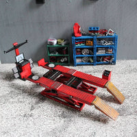 Four-Wheel Alignment Tool Set 1:64 Scale Alignment Model Prop Repair-Shop Scene Prop Resin Mini Car Workshop Model Handmade