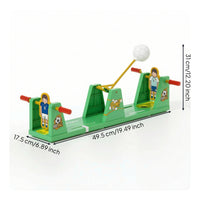 Two-Player Tabletop Football Game Interactive Table Football Game with Rods Quick Match Mini for Children, Party