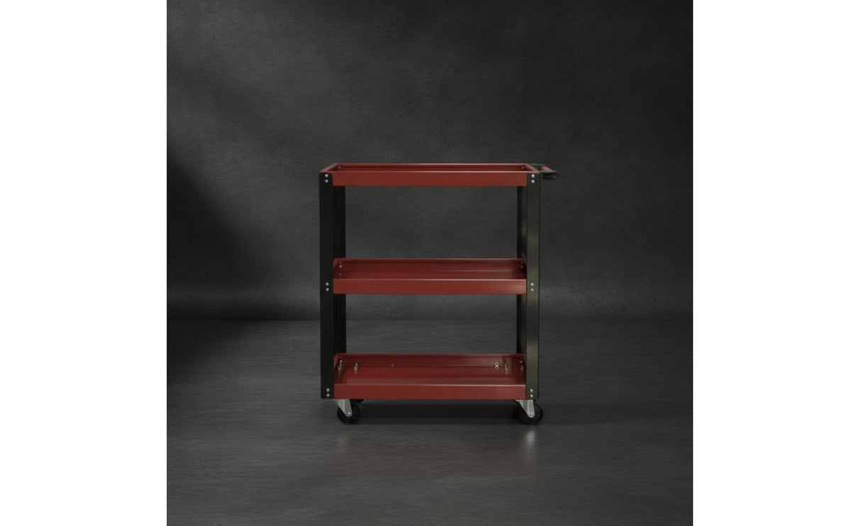 Rolling Tool Utility-Trolley-Tier Mobile Storage Cart Versatile for Garage