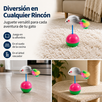 Interactive Cat Toys, 2 Pieces of Smart Polymer Birds with Weighted Base, for Kittens and Adult Cats
