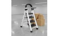 Household Folding Ladder Foldable Folding Stepladder Heavy Duty Portable Step Ladder for Kitchen, Garage, Warehouse