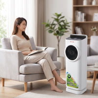Bladeless Heater Fan Multi-Season Space Heater with Remote Fast Heating Bladeless Column Fan for Office