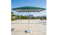 Rectangular Umbrella Height-Adjustable Umbrella with Edge Freestanding with Silver Coating for Vendors, Market Stalls, Courtyards