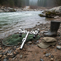 Double Fishing Rod Holder Anti-Movement Double Rod Fishing Stand Long-Lasting Sturdy Bonded Construction