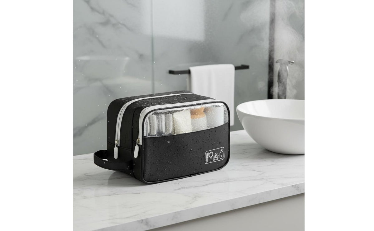 Waterproof Makeup Bag Lightweight Waterproof Travel Wash Pouch Simple to Clean Portable Toiletry Pouch for Business Trip, Washroom, Gym